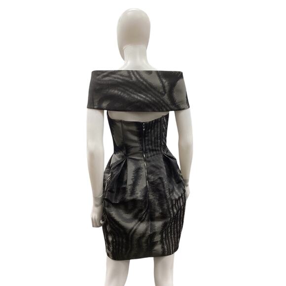 Robert Rodriguez Women’s Dress Size M “ Chic Little Devil” Back Zipper Charcoal - Picture 3 of 4